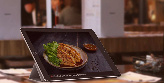 digital menu measures for restaurants